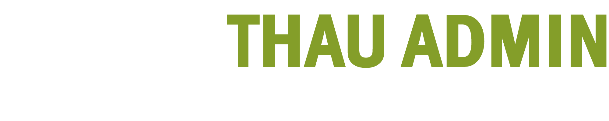 Logo Thau Admin couleur blanc